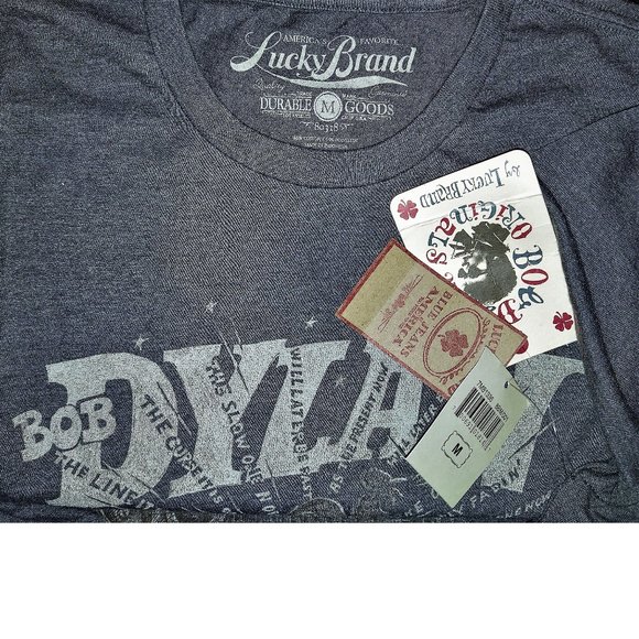Lucky Brand Bob Dylan The Times They Are Changing rock Official T-Shirt XL NWT - Picture 5 of 5